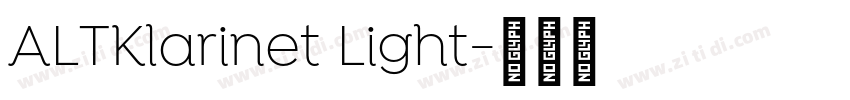 ALTKlarinet Light字体转换